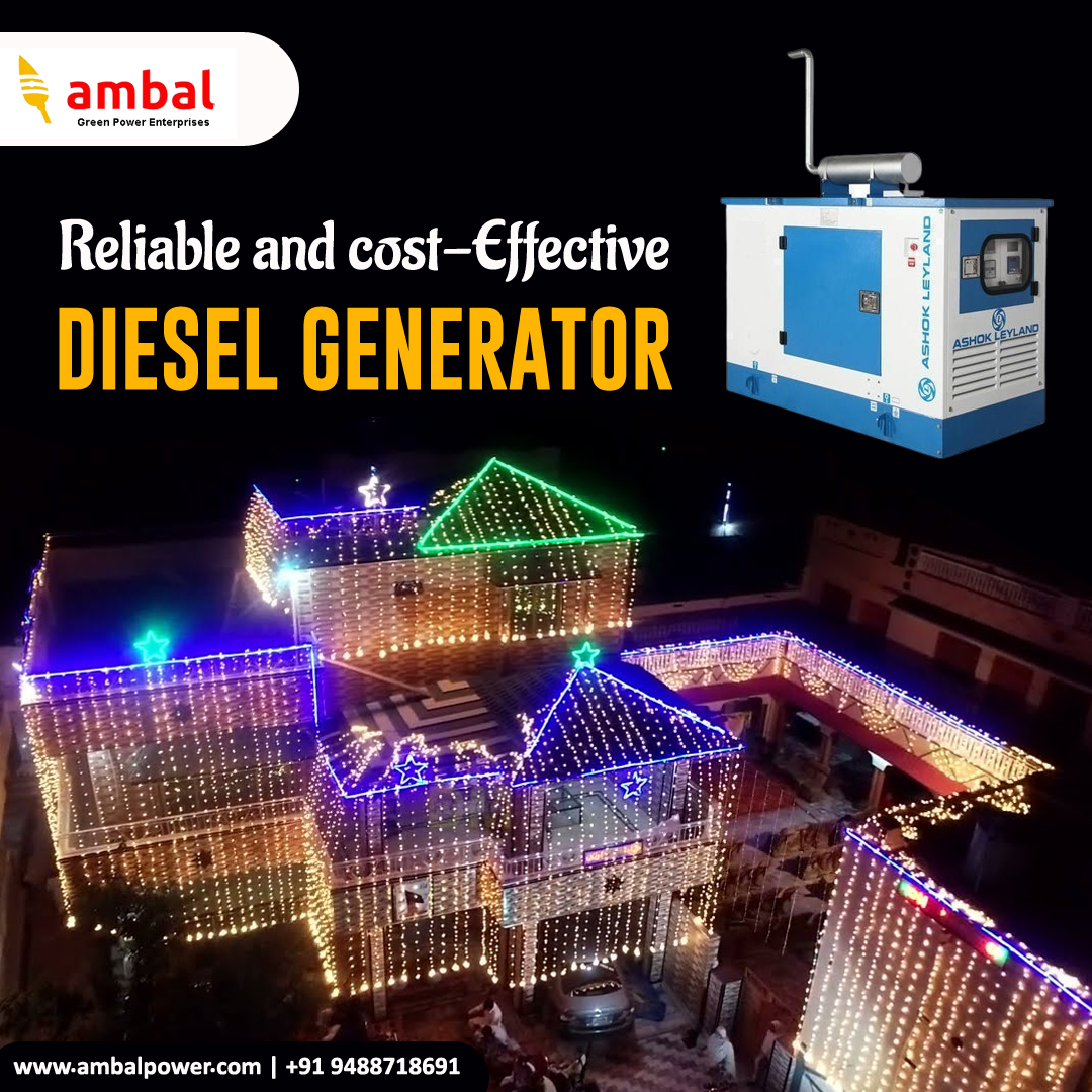 Reliability Redefined with Ashok Leyland Diesel Generators